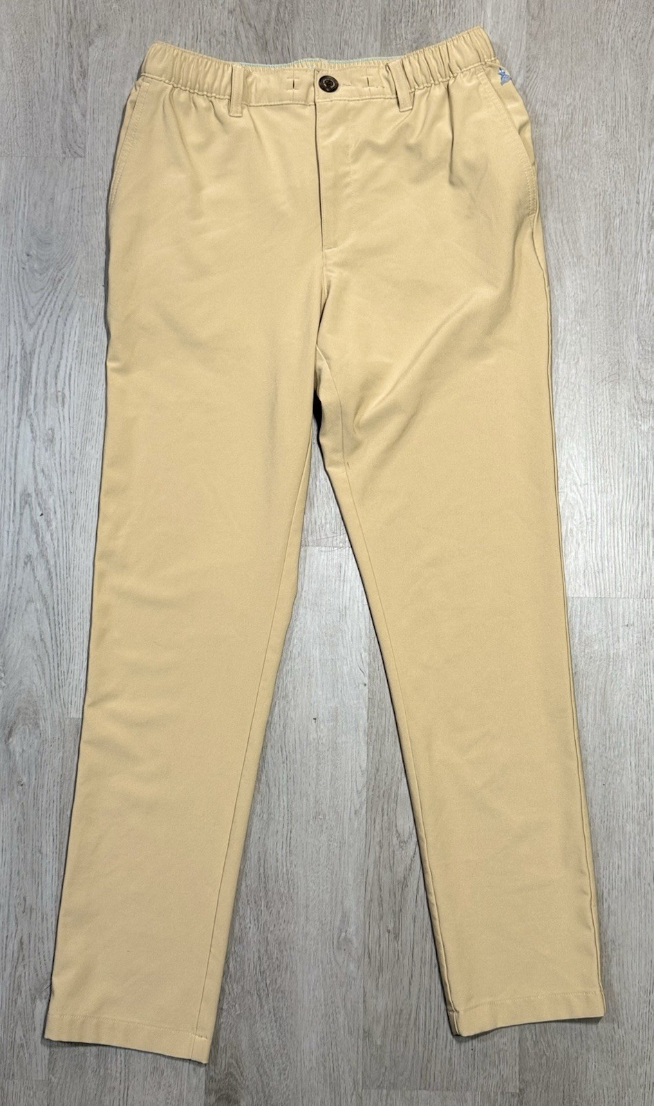 Chubbies Everywhere Performance Pants Men’s S Khaki Drawstrings Stretch Chino