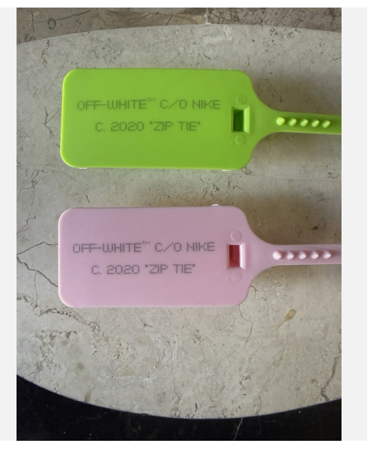 FAST SHIPPING “The Ten” ZIP TIE TAG Blue WHITE GREEN Red Replacement x Off-White