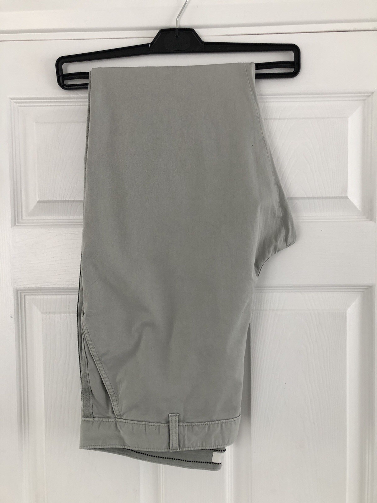 M&S Womens Light Grey Chinos Trousers Uk Size 18 L29in