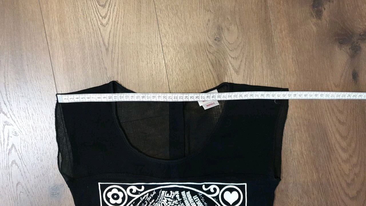 Archival Miss Sixty Black Top sz XS Miss60 Italy