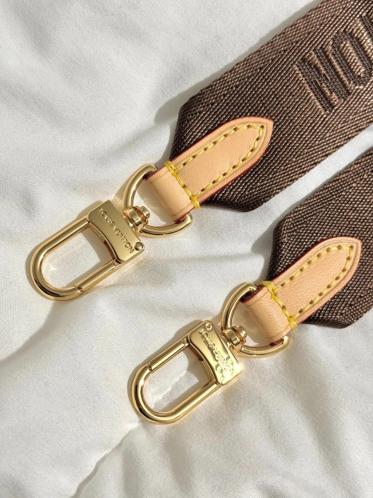Louis Vuitton Shoulder Strap Adjustable Crossbody Shoulder Replacement Brown lv