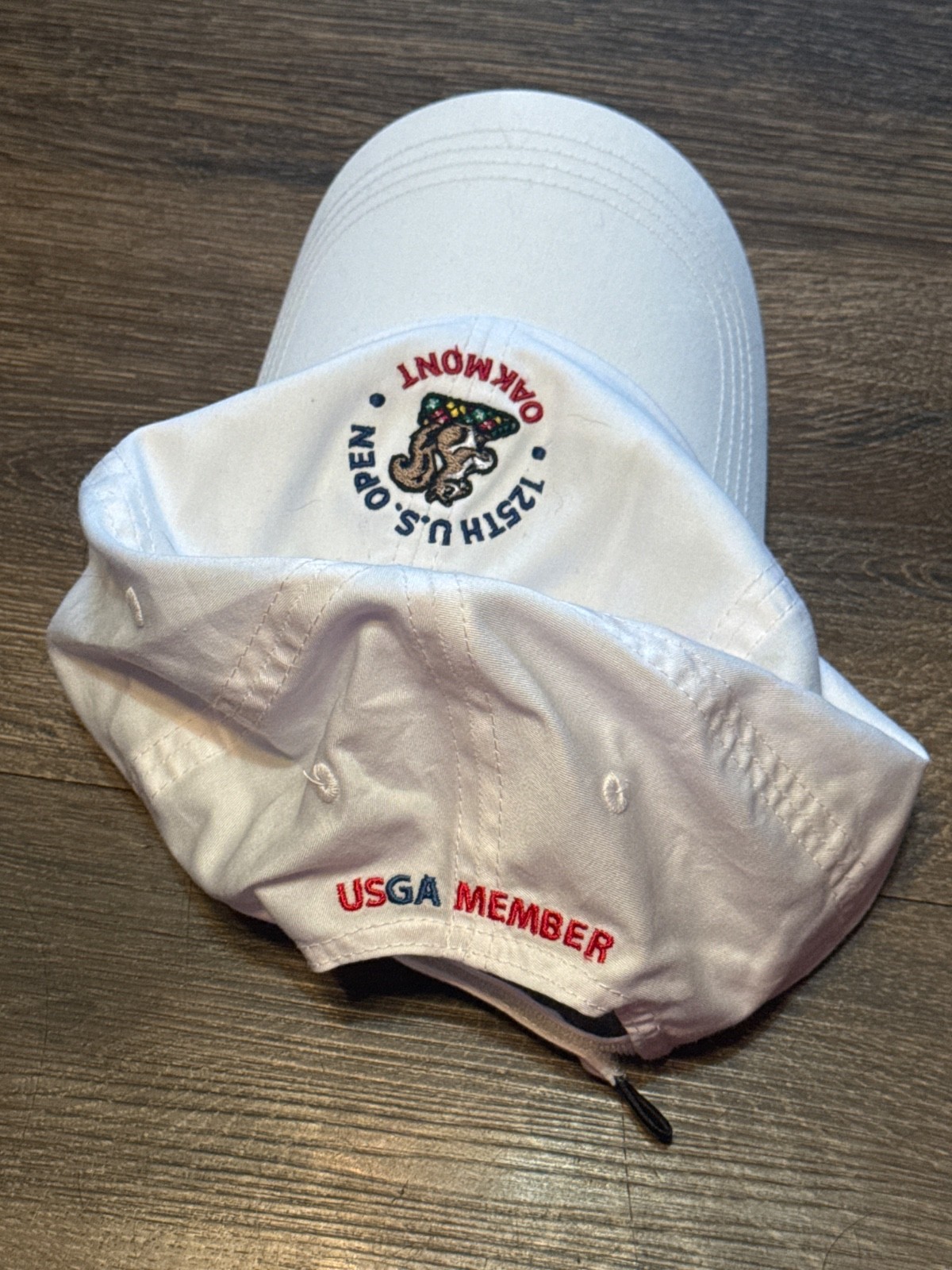 125th 2025 US Open Oakmont Golf Hat White Pennsylvania Adult Adjustable