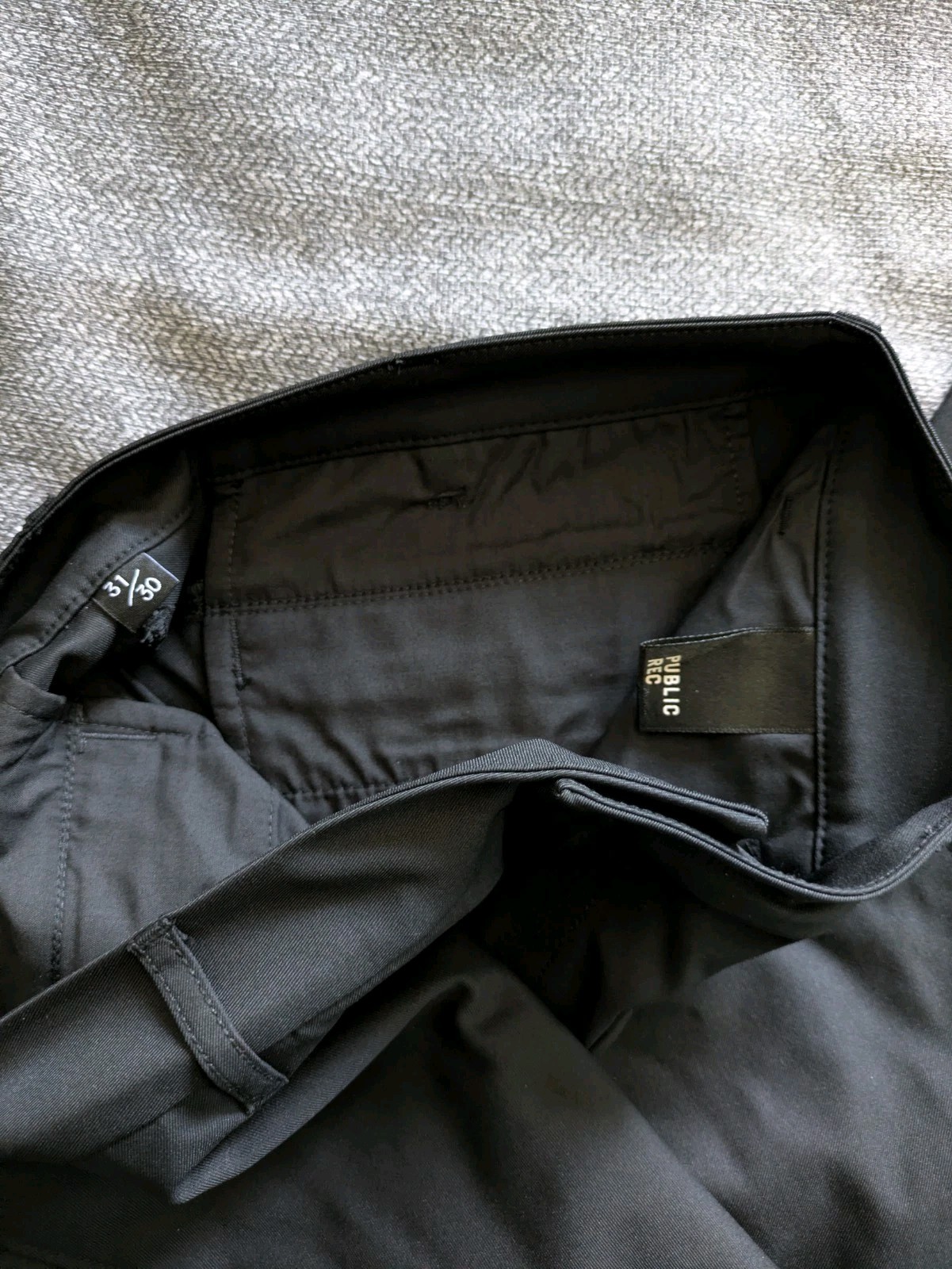 Public Rec Pants Mens 31×30 Black All Day Every Day Pant Preppy