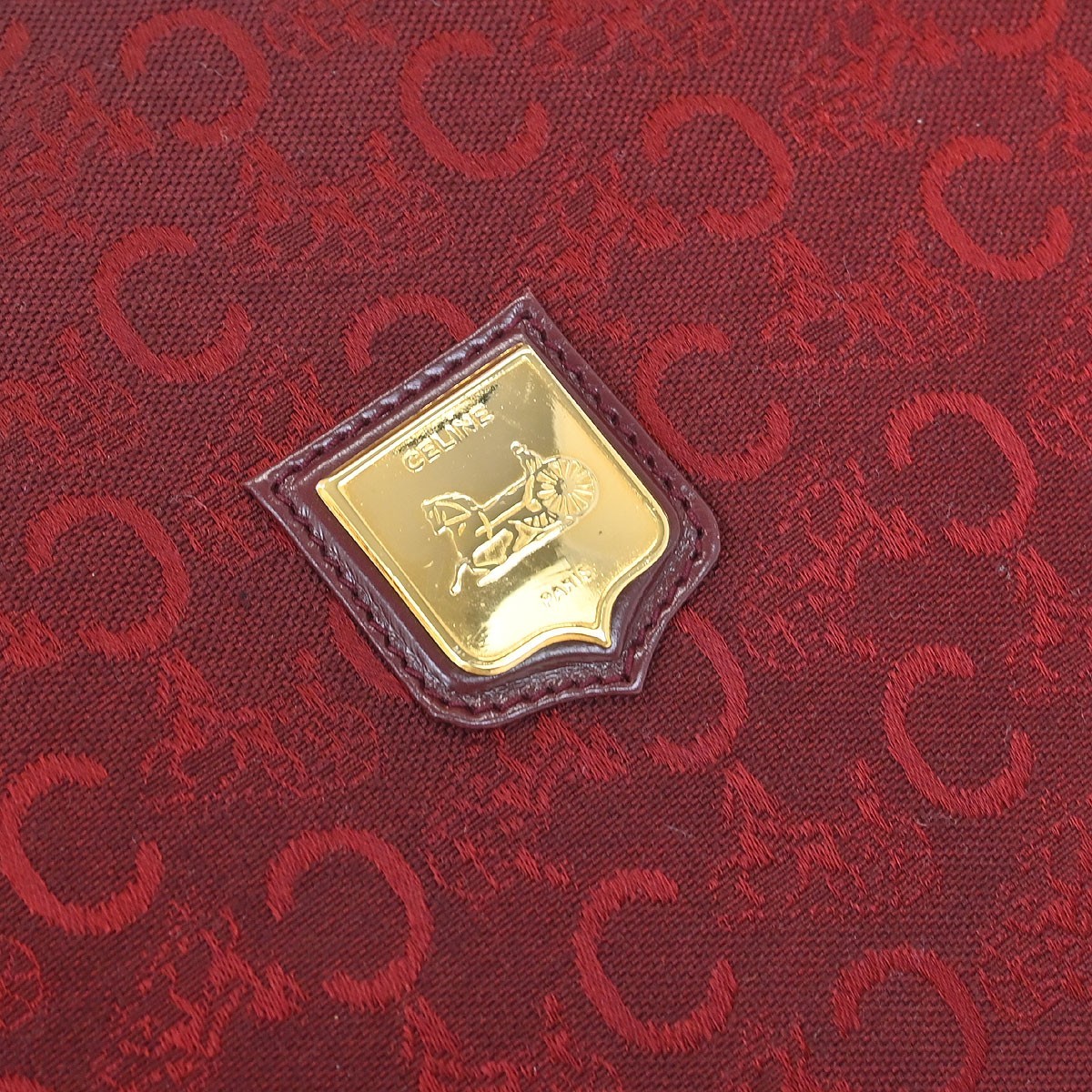 Celine Bordeaux C Macadam Shoulder Bag 145325