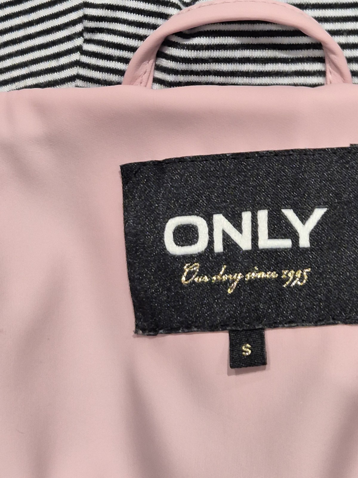 Only Onlrace Raincoat woman Pink UkS Hooded Fully Lined spring Casual Wear