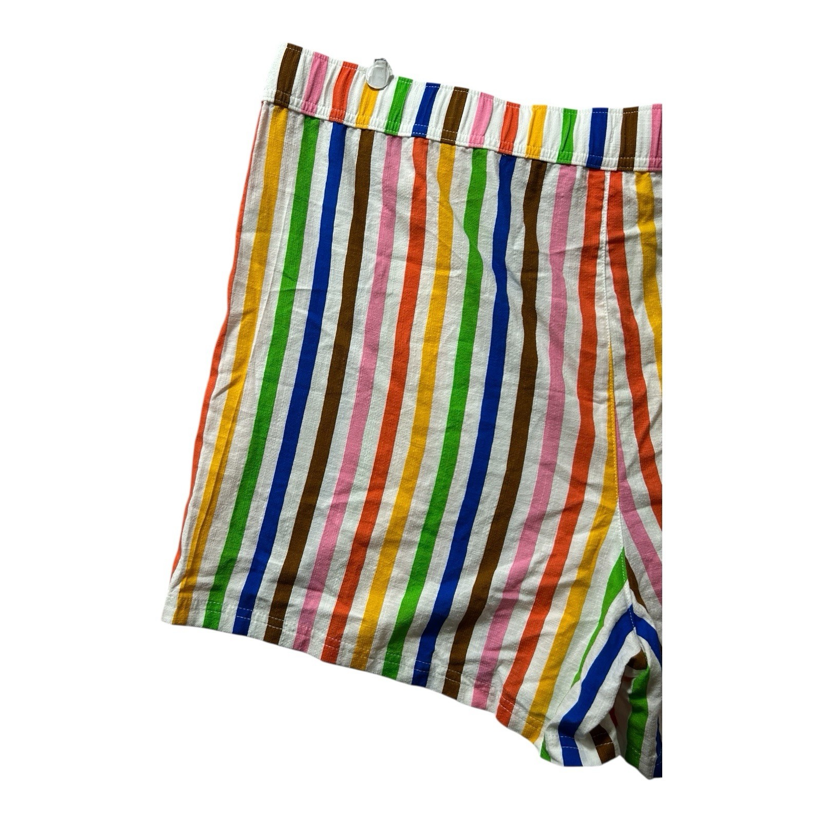 Pride Adult Bold Rainbow Elastic Pull-On Woven Shorts Unisex Adults Size 2XL New