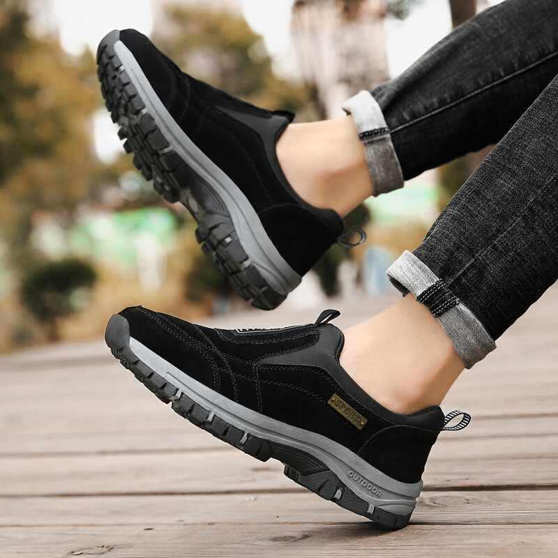 Outdoor Sports Shoes, Men Slip On Loafer Casual Walking Sneakers