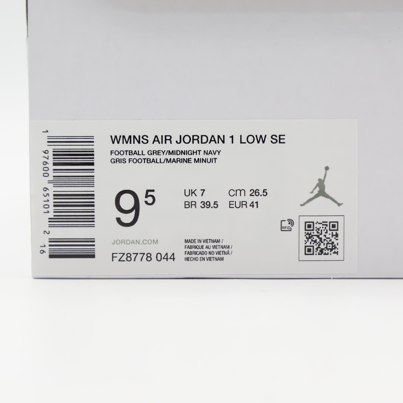 FZ8778-044 Nike Women’s Air Jordan 1 Low Football Grey (Women’s)