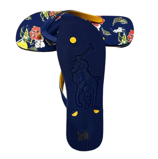 NWT POLO Ralph Lauren TROPICAL VIBE FLIP FLOPS Beach Cruise Play MULTI Mens 9-13