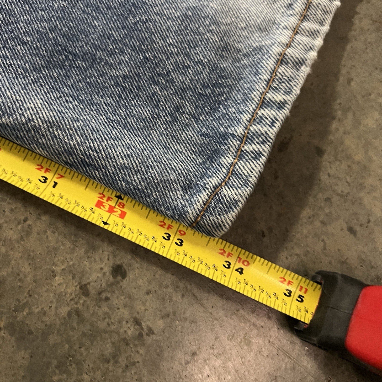 Vintage Levi’s 501XX Jeans 38×33 Made in USA Button Fly Straight Light Denim