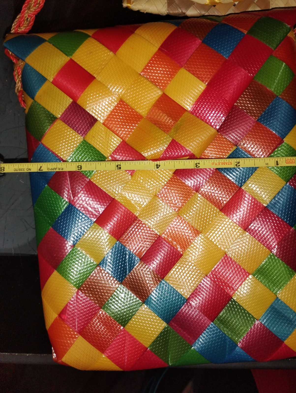 Handmade Plastic Woven Purse Bag