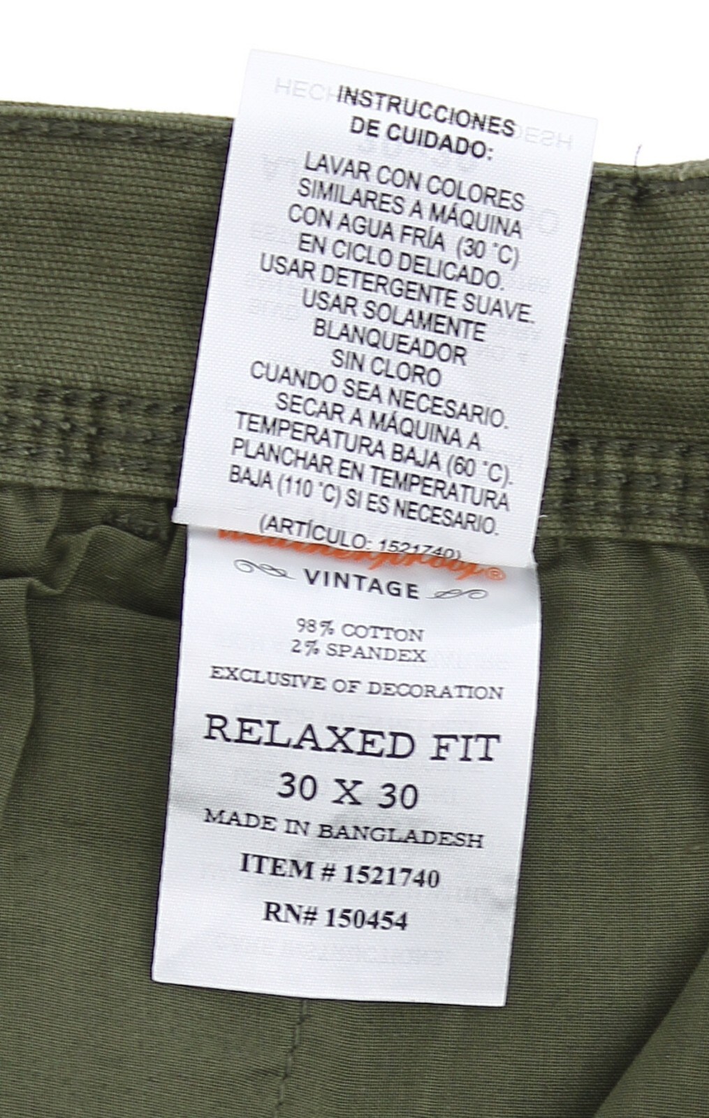 Weatherproof Vintage Flex Utility Pants Mens Relaxed Fit Stretch 5-Pocket Canvas