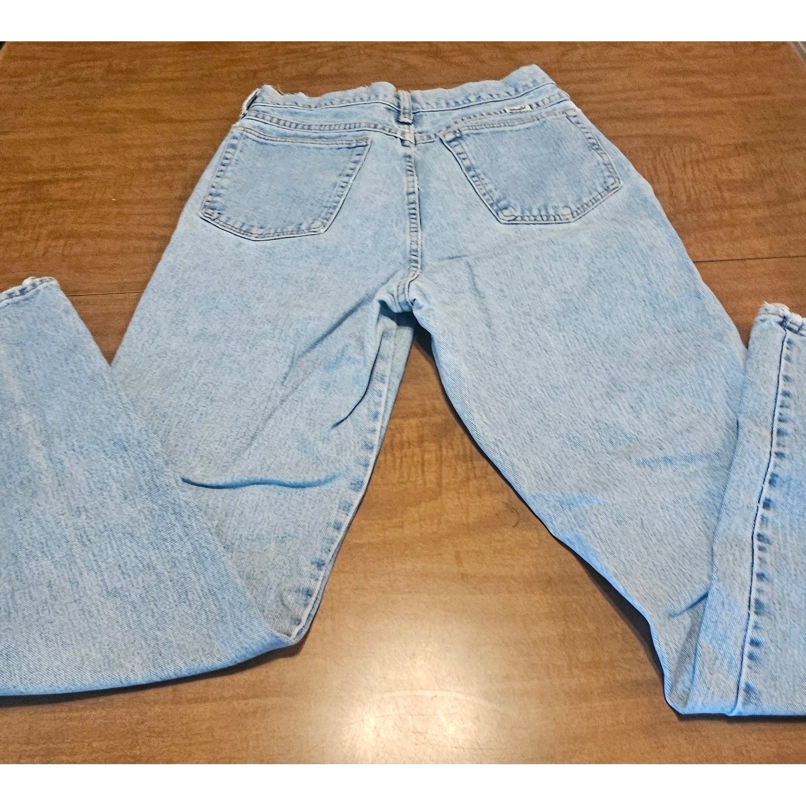 Vintage Wrangler Button Fly Light Wash High Waist Mom Jeans 13/14×34 WJ2