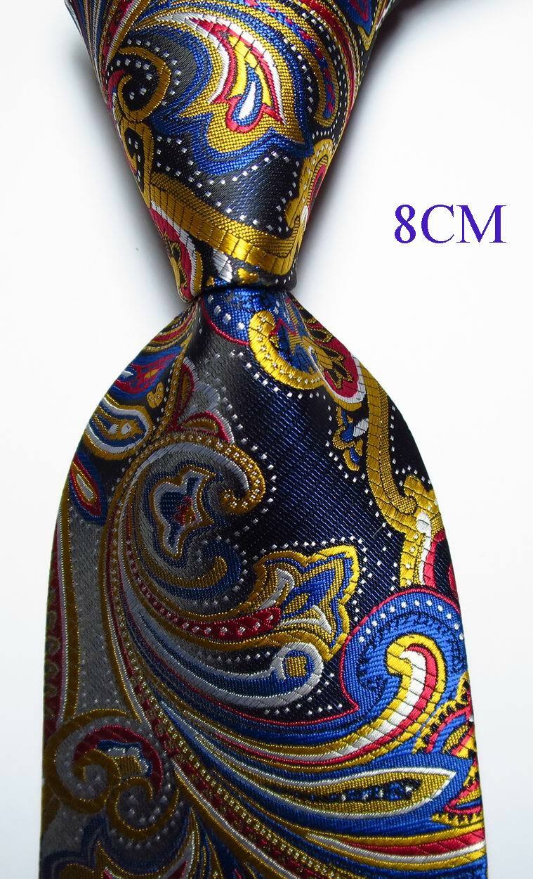 New Classic Paisley JACQUARD WOVEN 100% Silk Men’s Tie Necktie