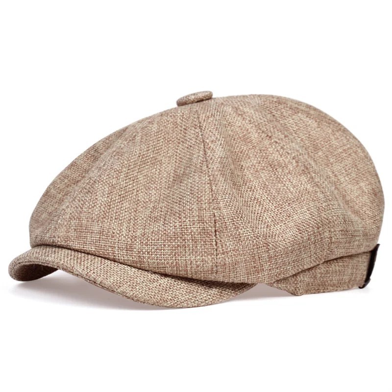 Vintage Newsboy Cap Gatsby Hat Classic 8 Panel Flat Ivy Cabbie Driver Cap