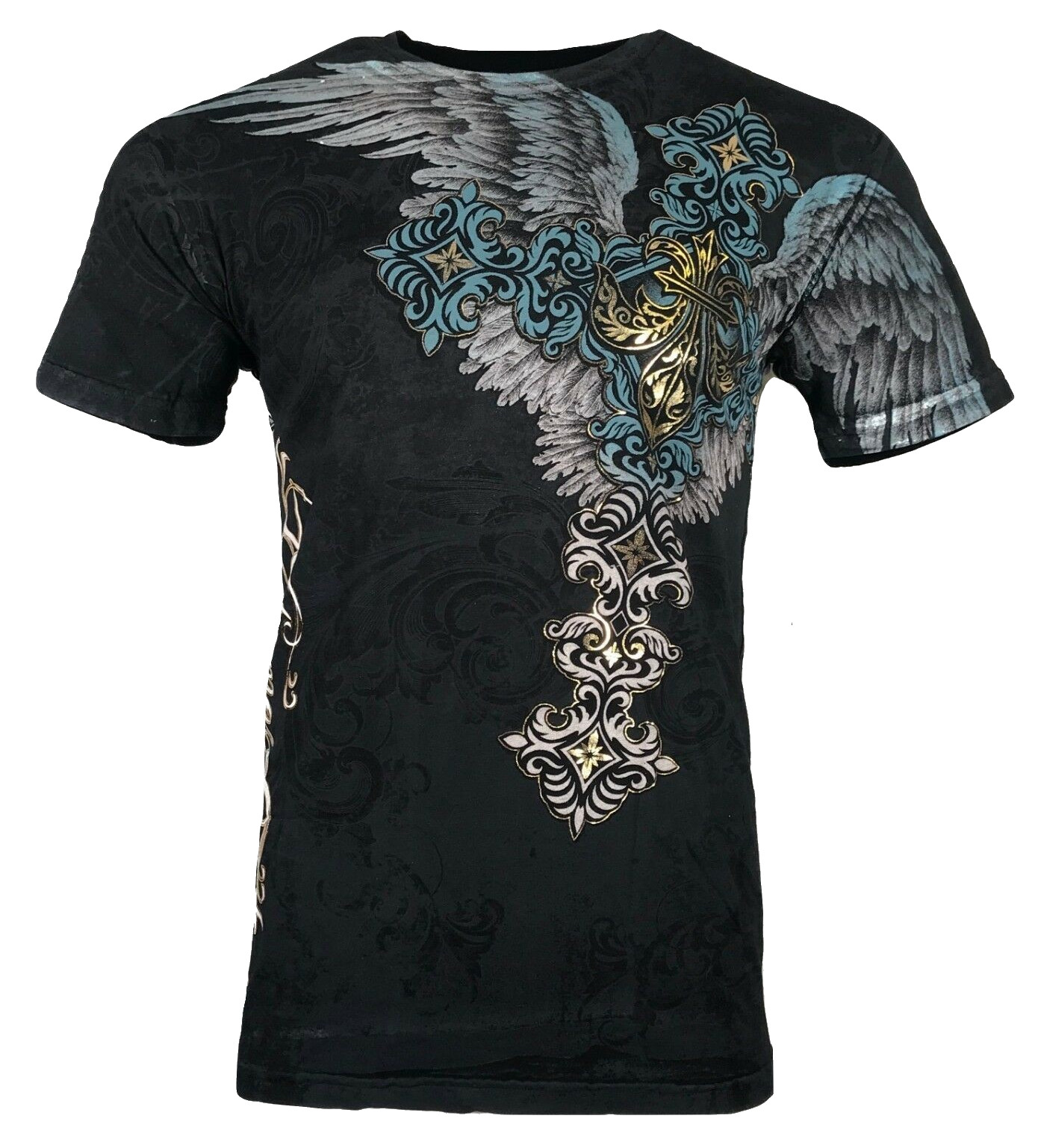 Xtreme Couture By Affliction Men’s T-Shirt SINNERS Tattoo Biker Black