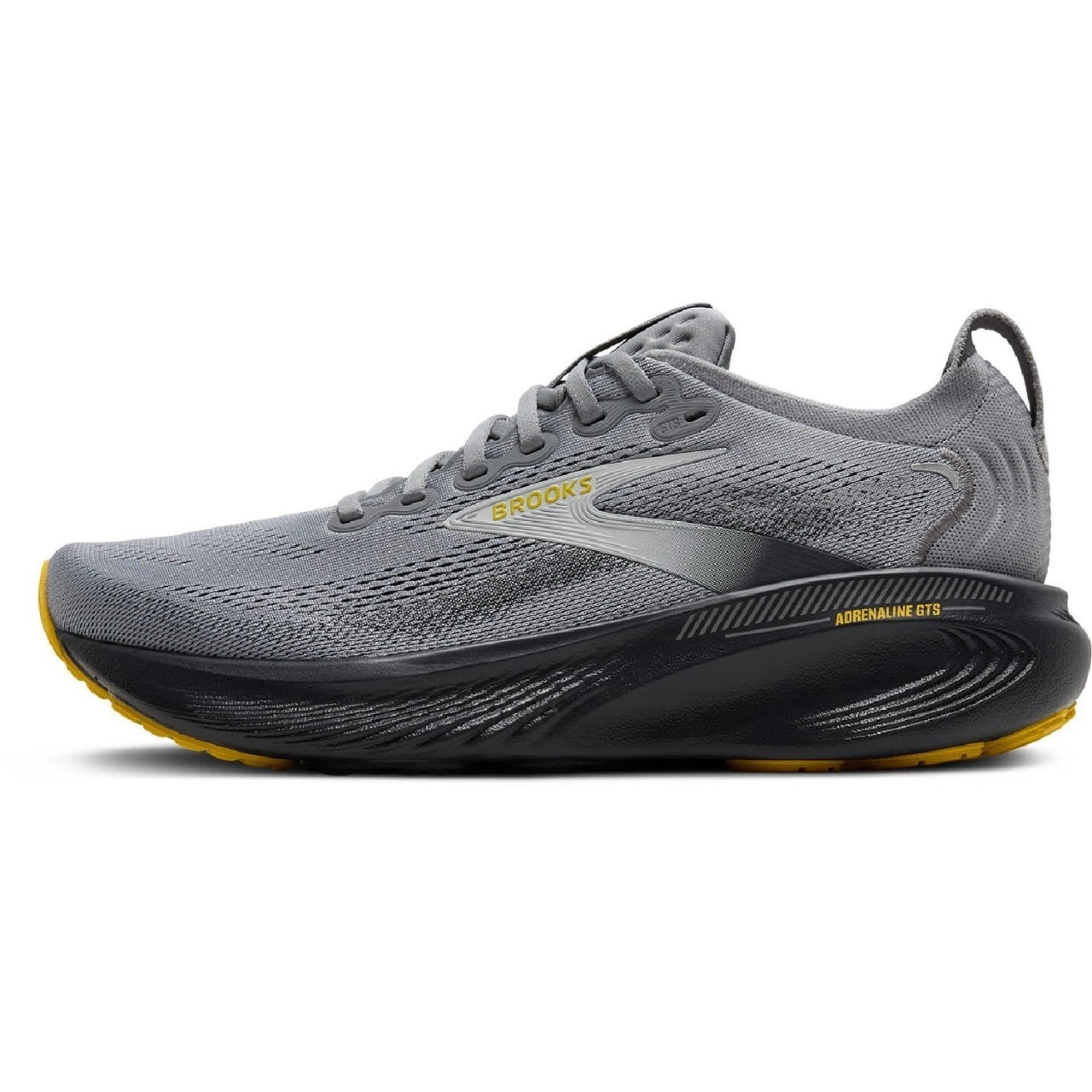 Brooks Men’s Adrenaline GTS 25 Road-Running Shoes Primer Grey/Ebony/Jasmin