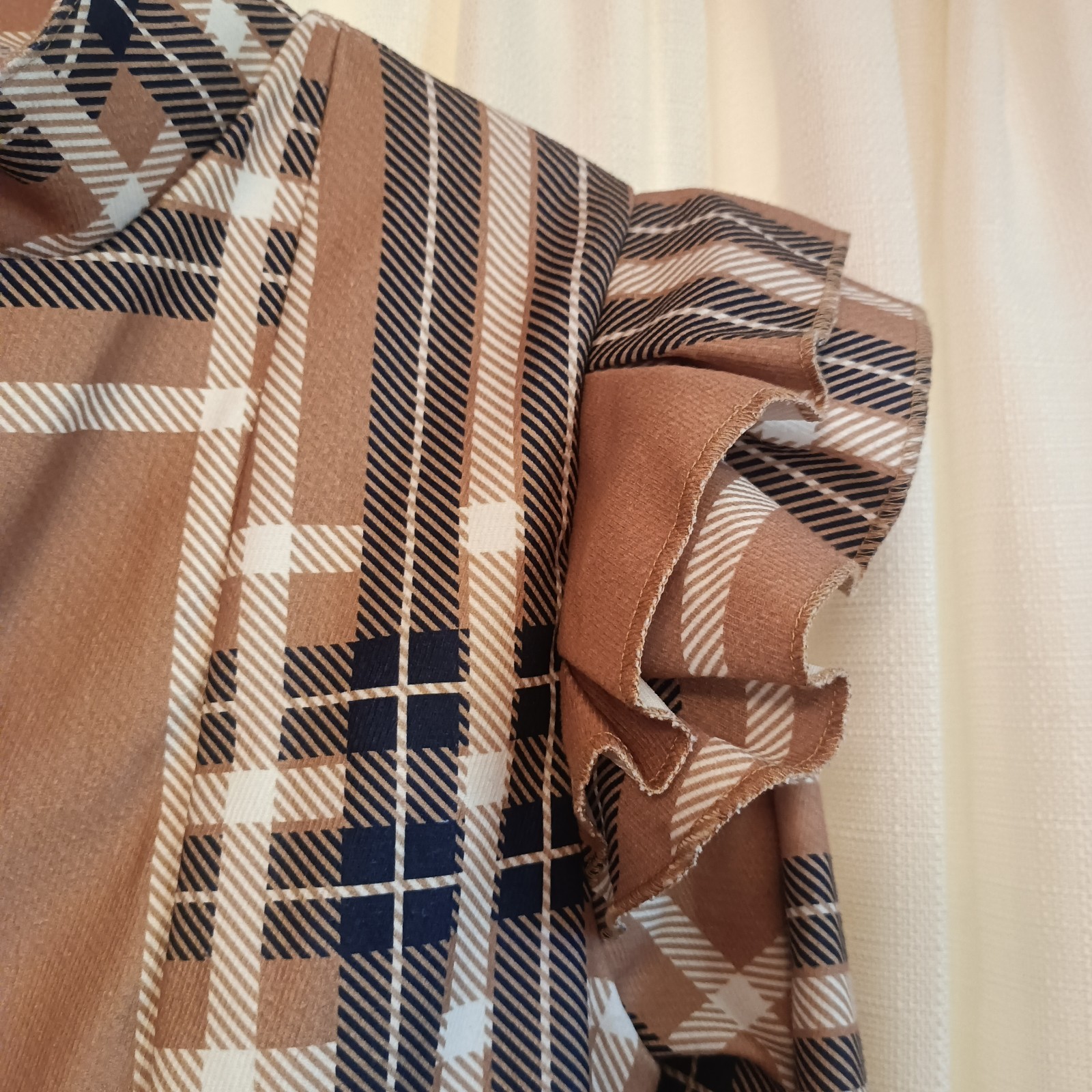 NWT White River Boutique Women’s Size S Blue/Beige/White/Plaid Babe Jacket