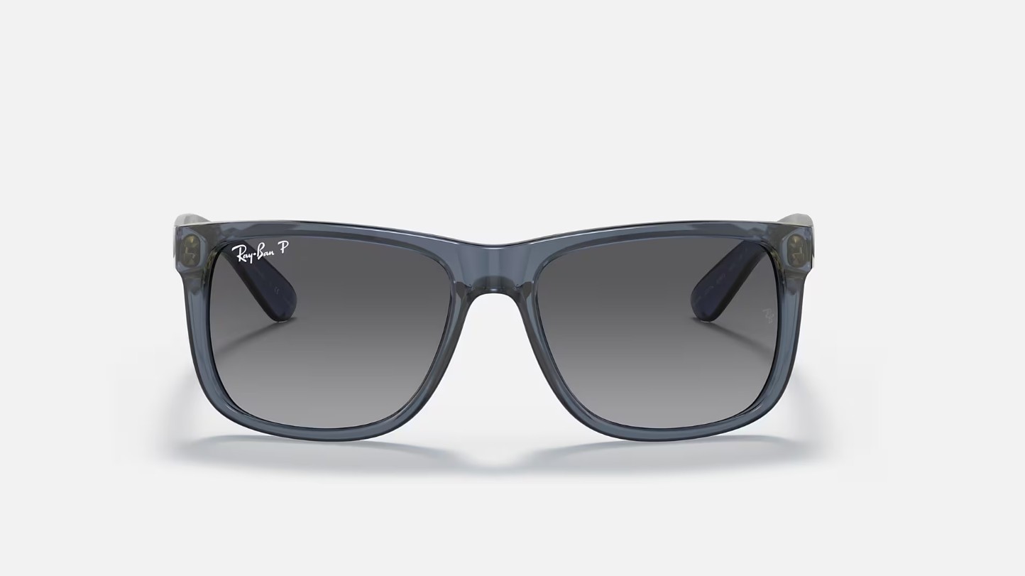 Ray-Ban Justin Classic Transparent Blue/Grey Gradient Polarized 54 mm RB4165