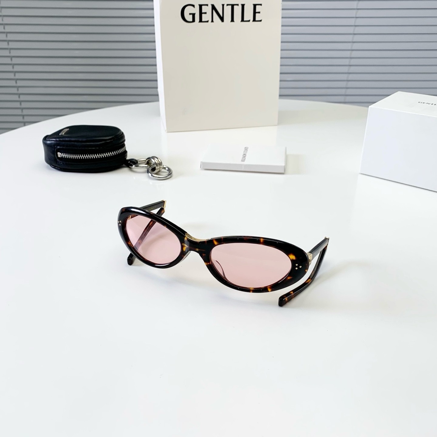 GENTLE MONSTER LOLANG Havana Pink 55口21-132 Sunglasses New w/ Case