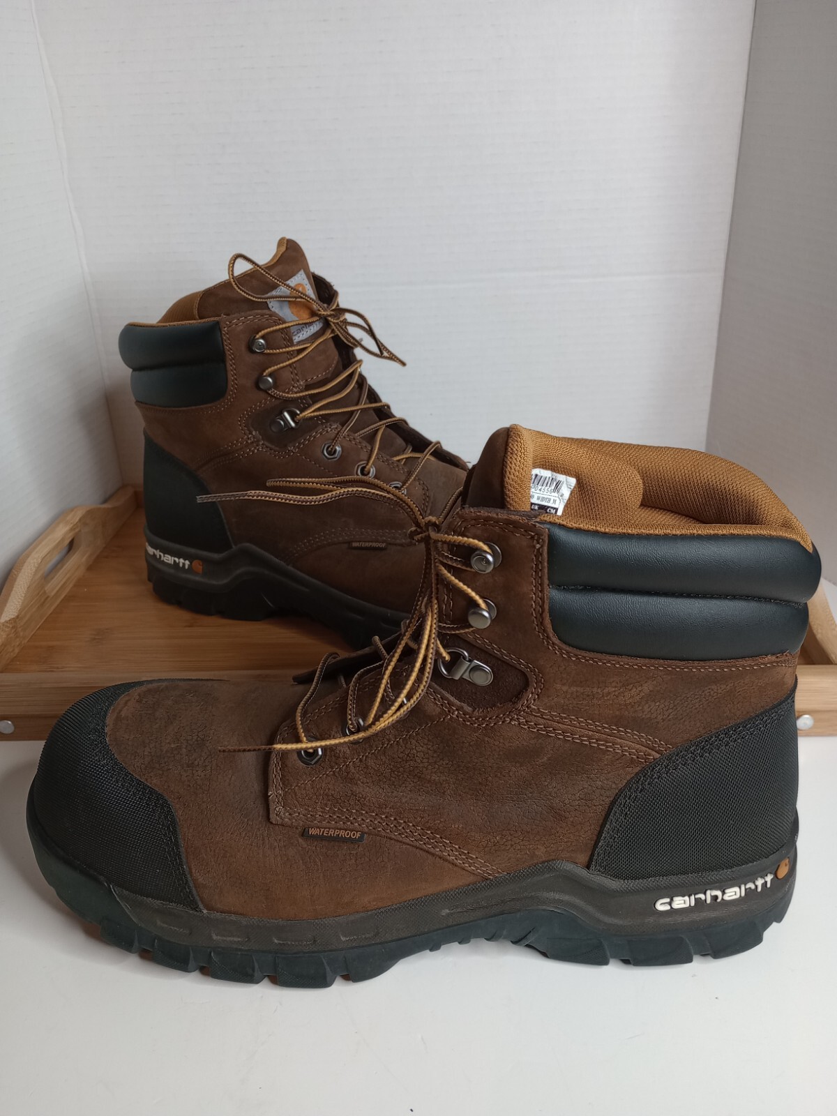 Carhartt Men’s US 13M 6″ Rugged Flex WP Comp Toe Work Boot Dk Brown CMF6380