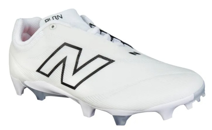 New Balance BurnX4 Low LX Men’s Lacrosse Cleat-White/Gray Many Sizes Available