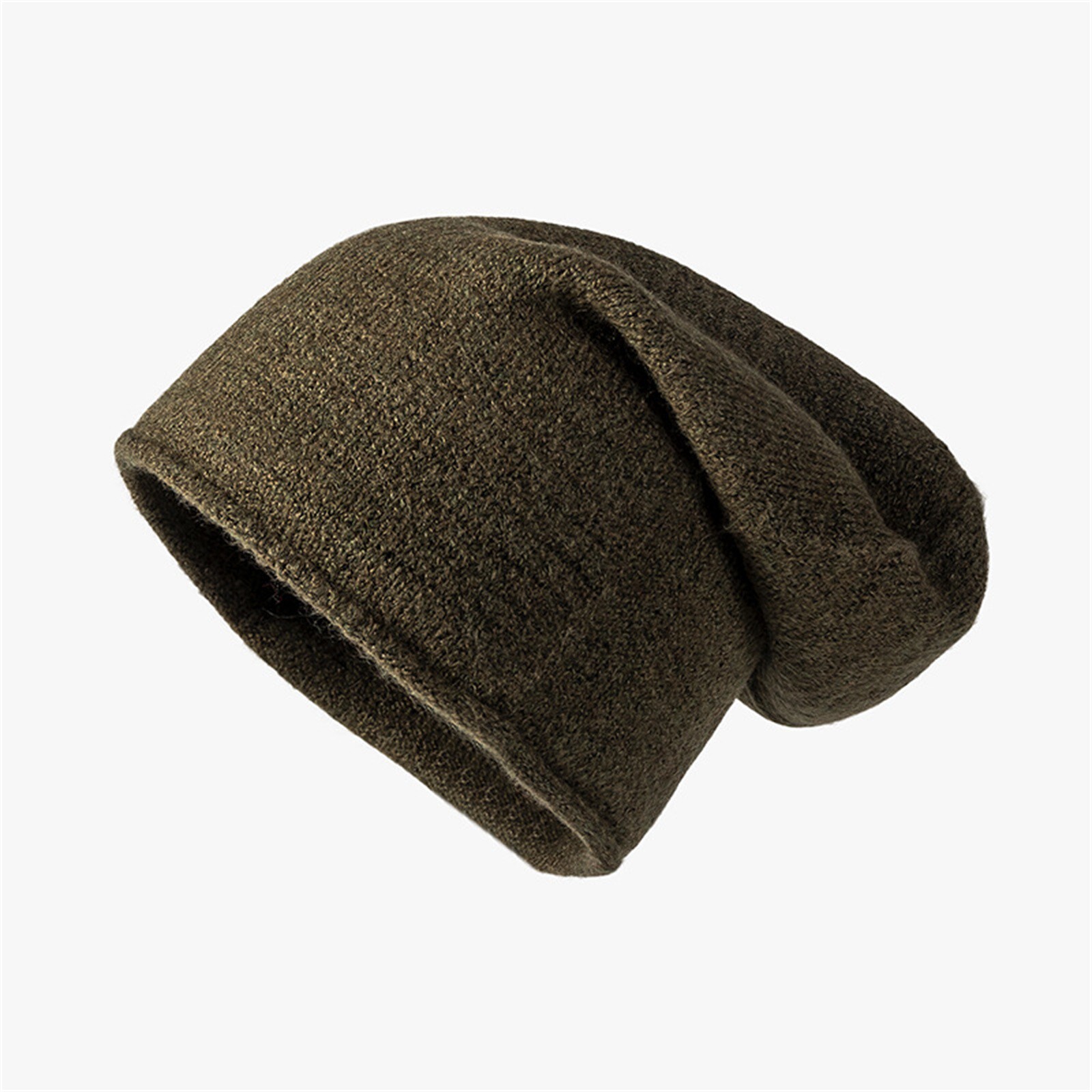 Cashmere Beanie Hat Women Winter Knitted Slouchy Oversized Warm Men Cap HatRM