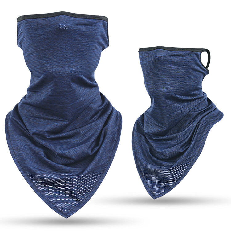 Neck Gaiter Triangle Face Mask with Loops Ear Bandana Cover Scarf for Men Women
