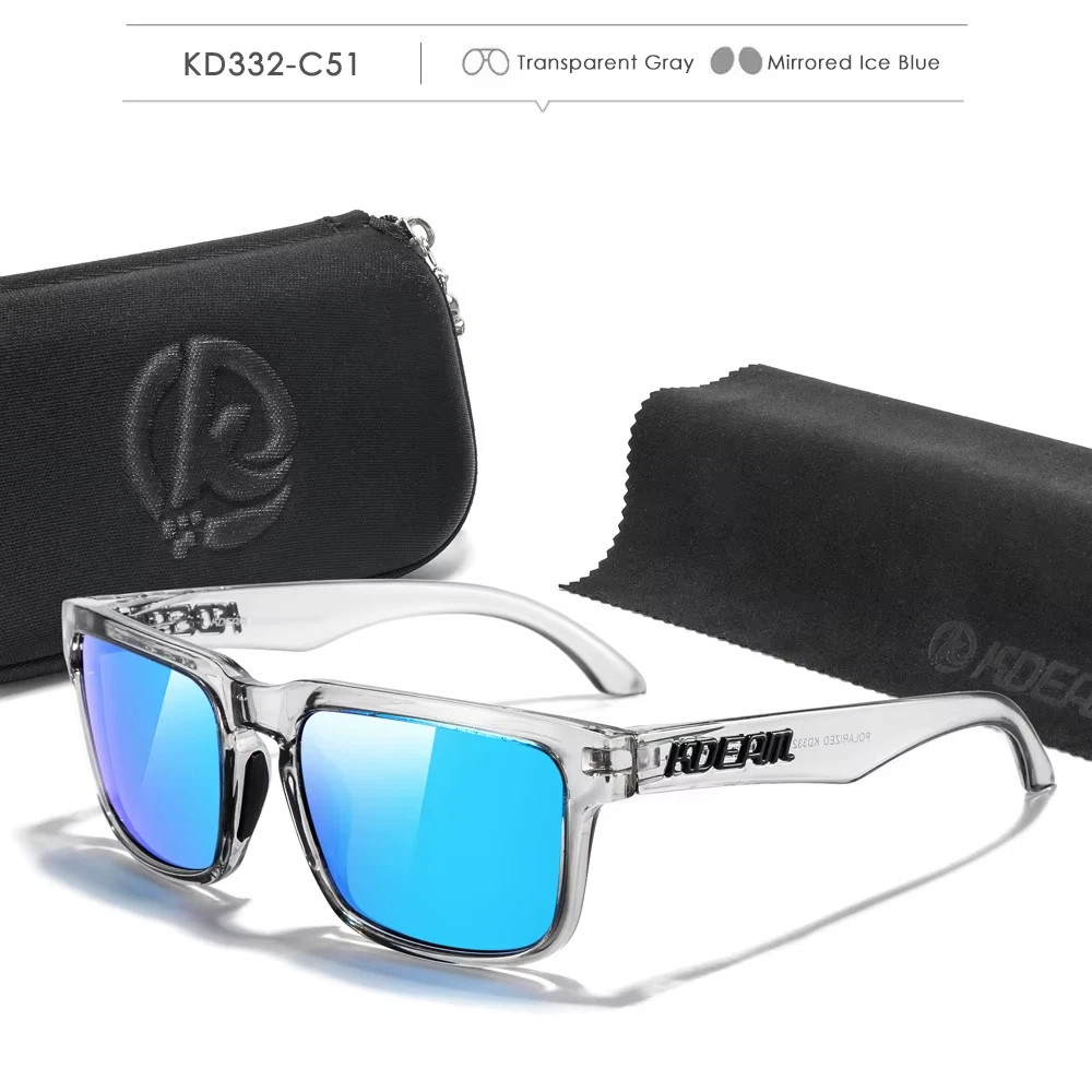 KDEAM Photochromic Polarized Sunglasses Men Women UV400 Sport Eyewear with Case