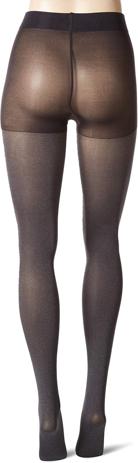 Women’s Control Top Tights Super Opaque 90 Denier Shaping Pantyhose 2 Pack