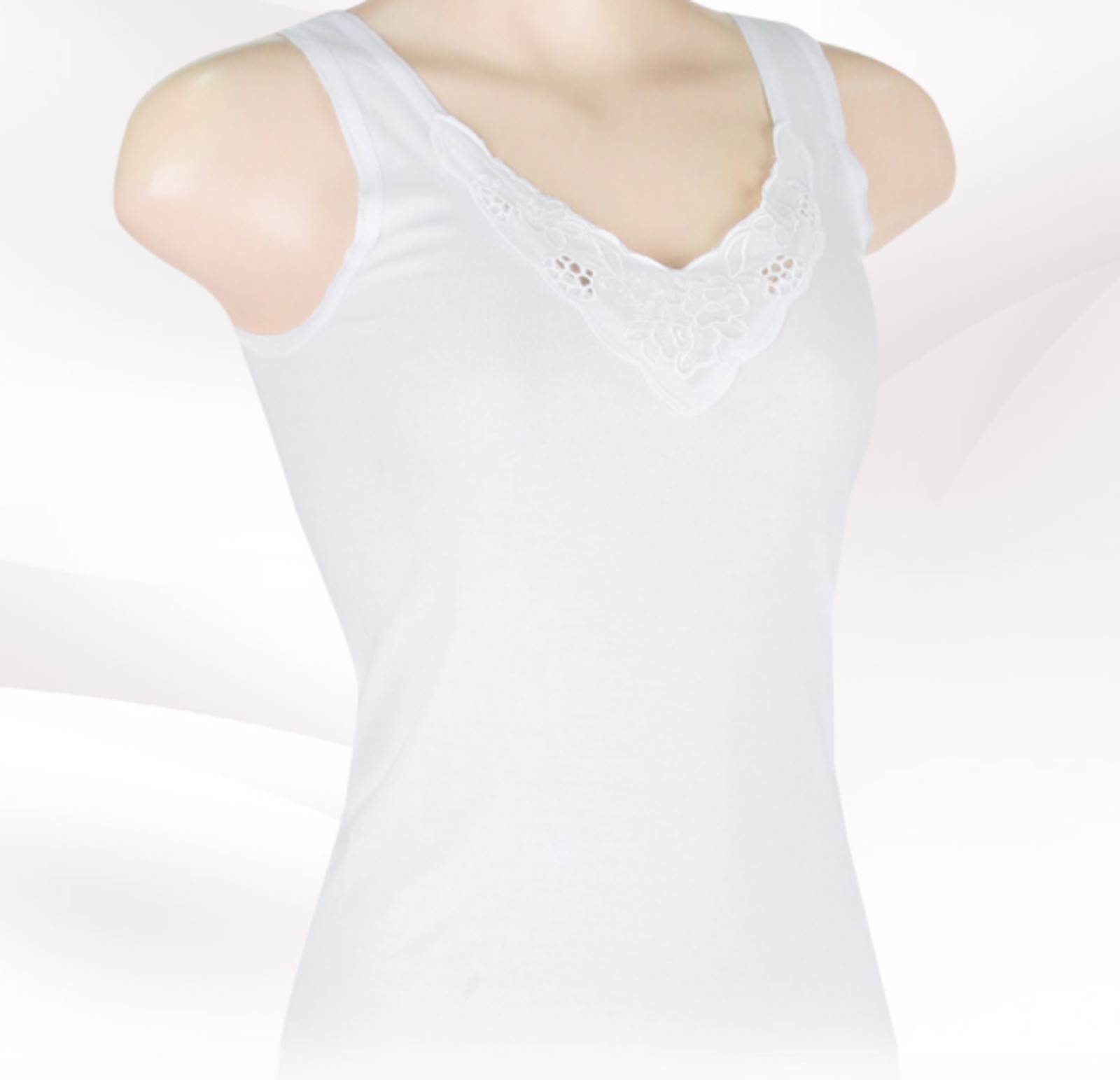 BYC Women 100% Cotton Soft Relaxed Sweat Absorption Underwear Top Petit Size