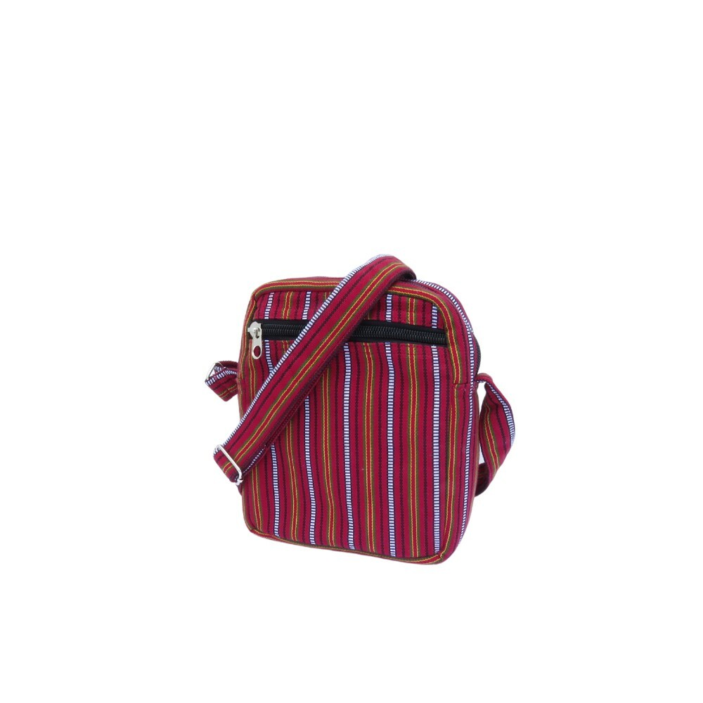 Sagada Kamowan Weaving – Dark Red Bina Handwoven Sling Bag