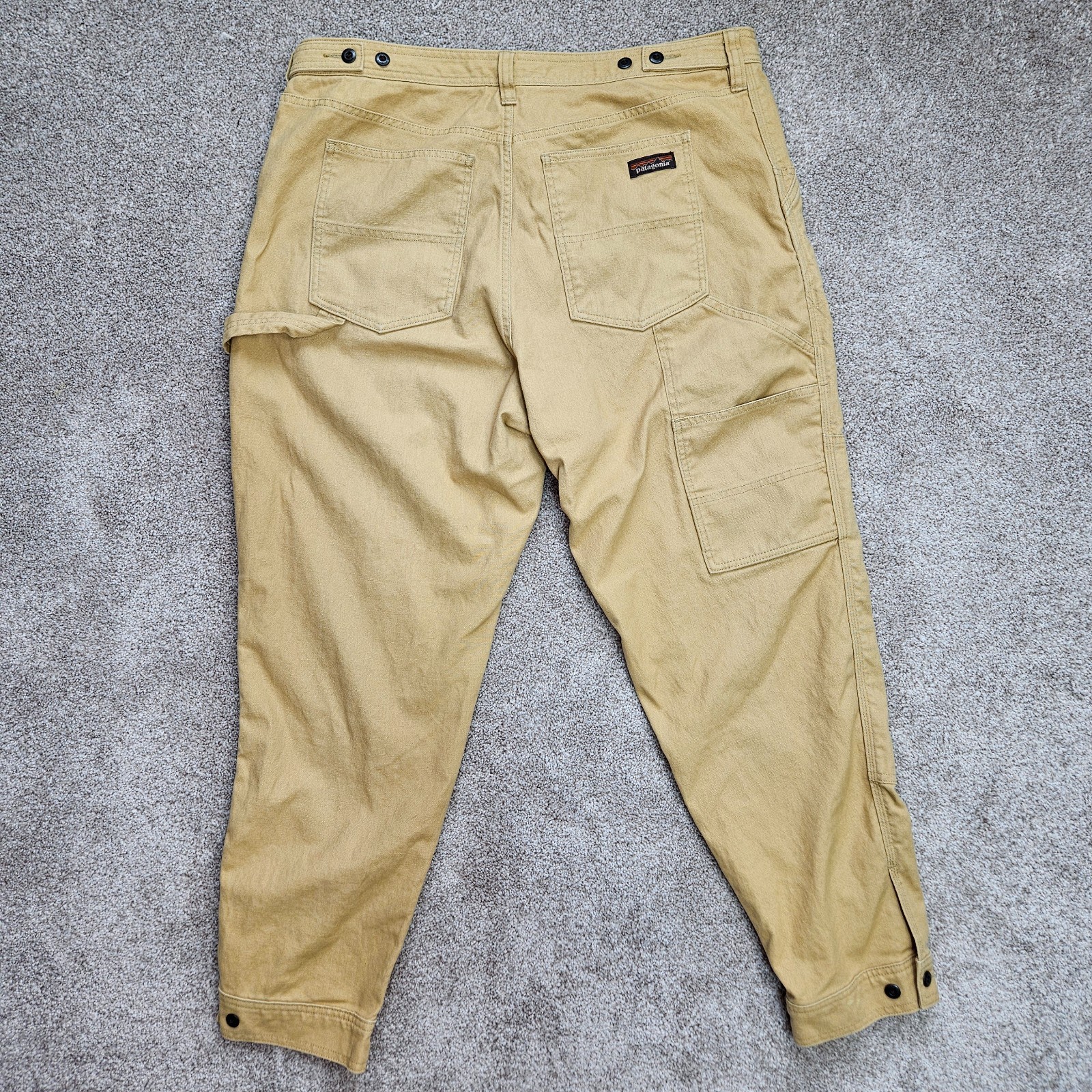 Patagonia All Seasons Hemp Canvas Double Knee Pants Women 18 Tan Workwear