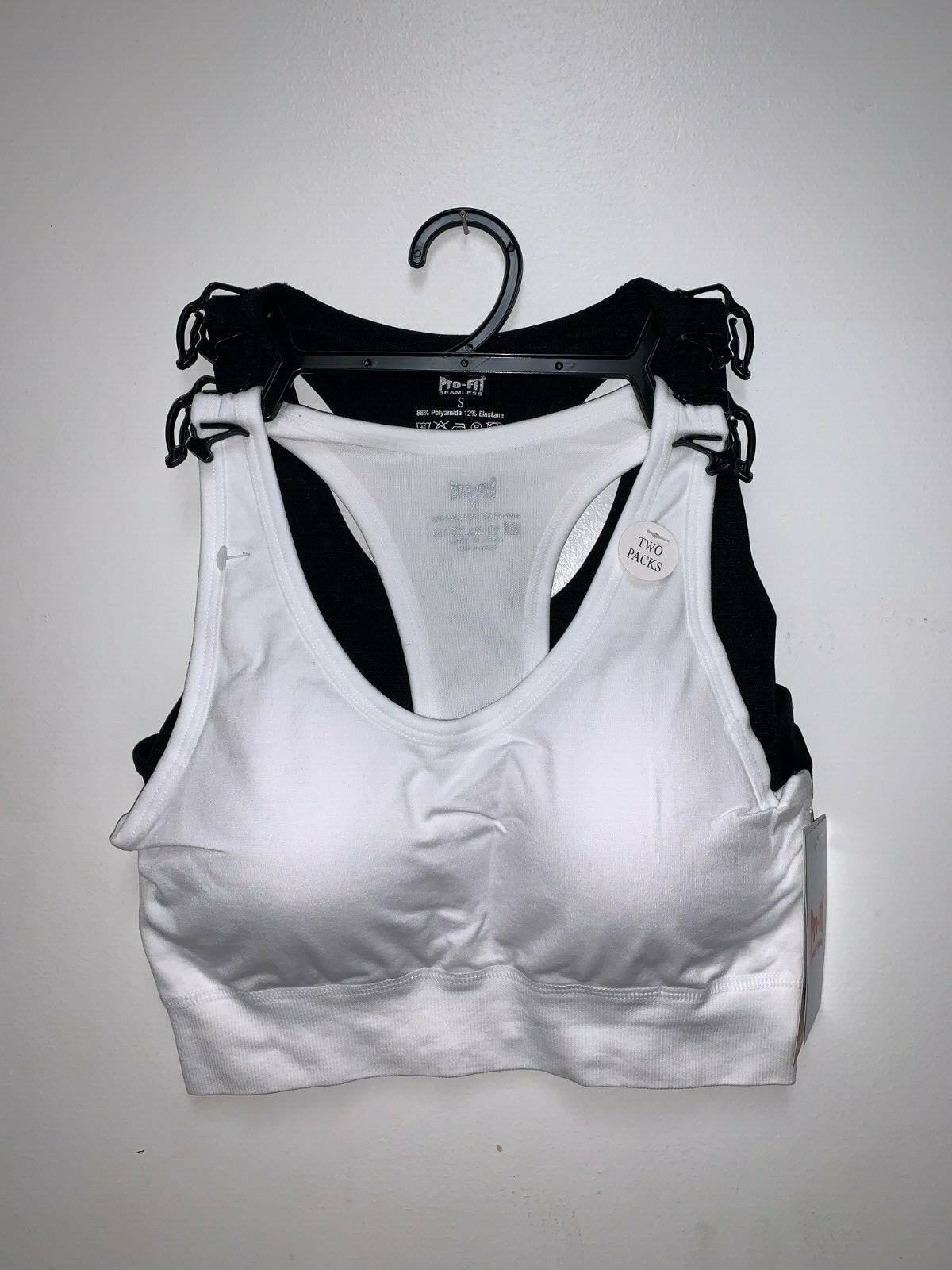 Padded 2 Pack High Impact Seamless Sports Bra Active Wear-Work Out-gym & yoga,