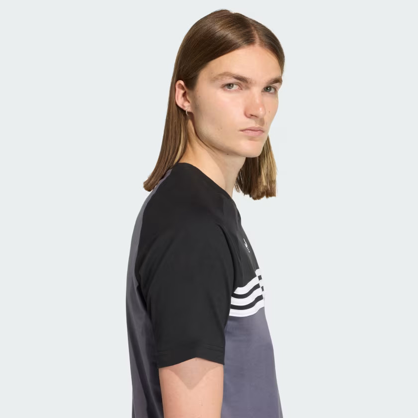 adidas men CHEST STRIPES TEE