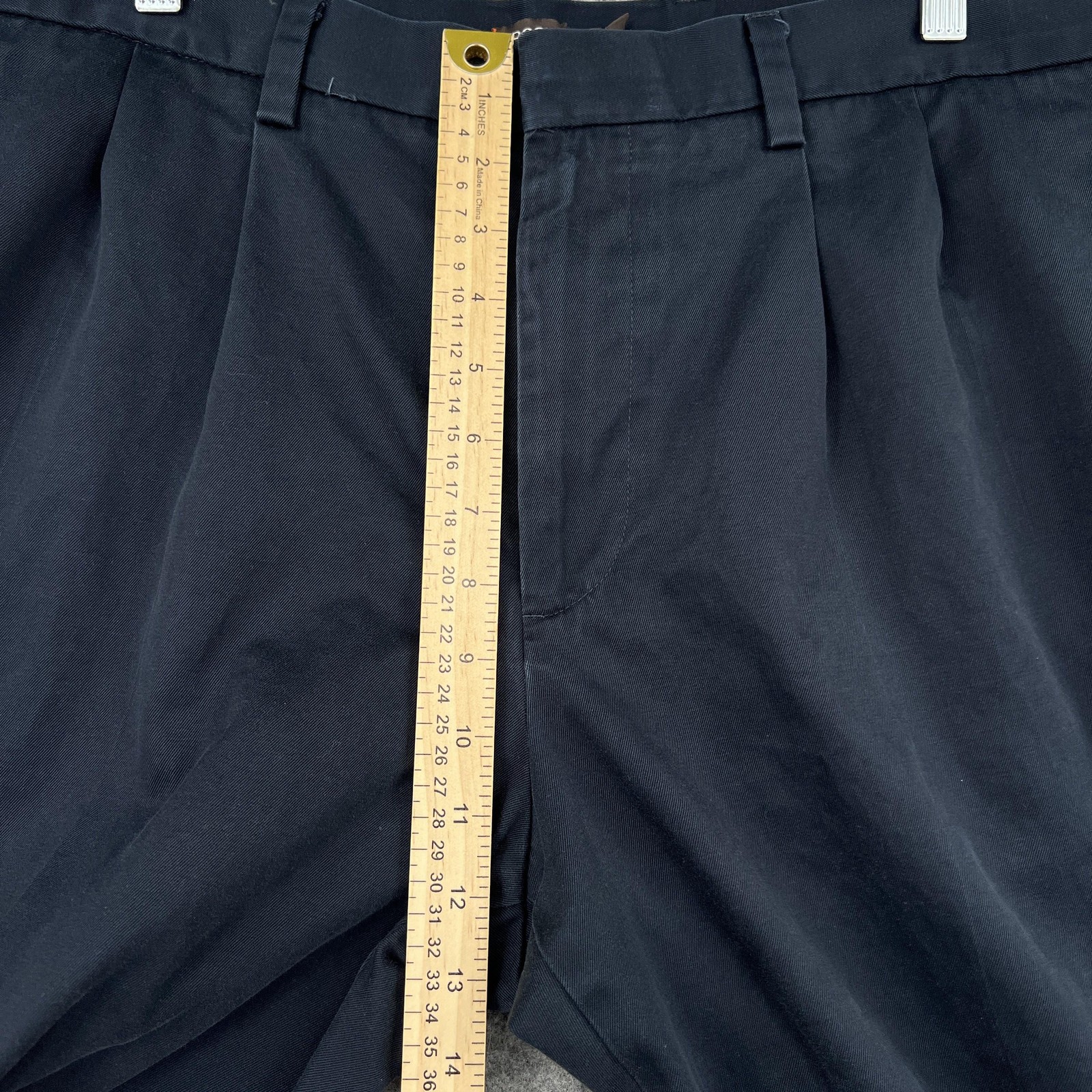 Dockers Chino Pants Mens 38×30 Blue Relaxed Fit Pleated Cotton Casual Office