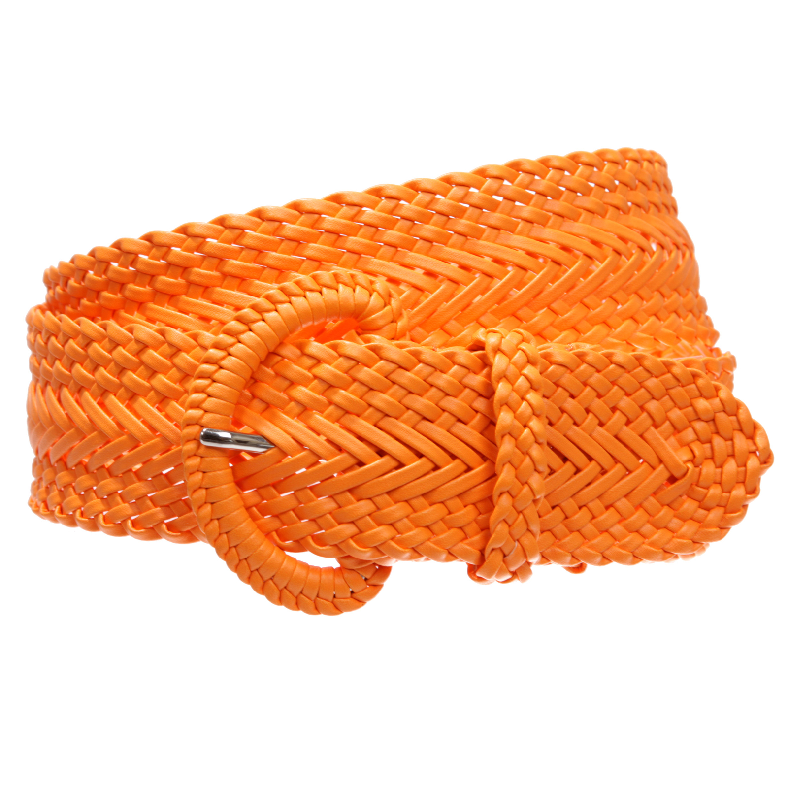 2 Inch Wide Hand Made Soft Metallic Woven Braided Round Belt