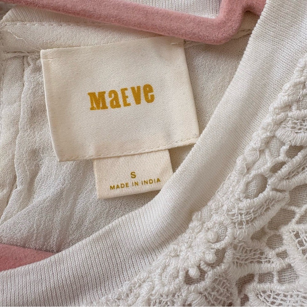 Maeve Anthropologie Embroidered Tank Top Small