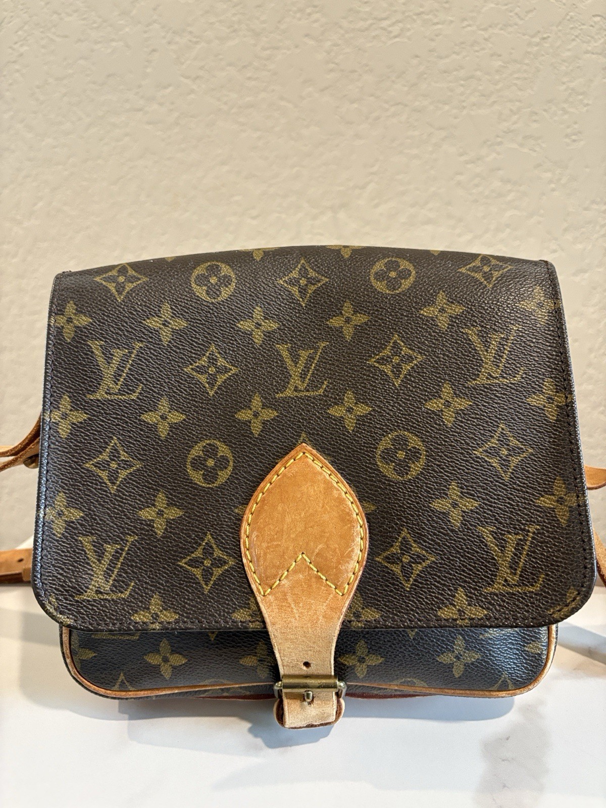 Louis Vuitton SL8965 Cartouchiere MM Brown Monogram Crossbody Bag