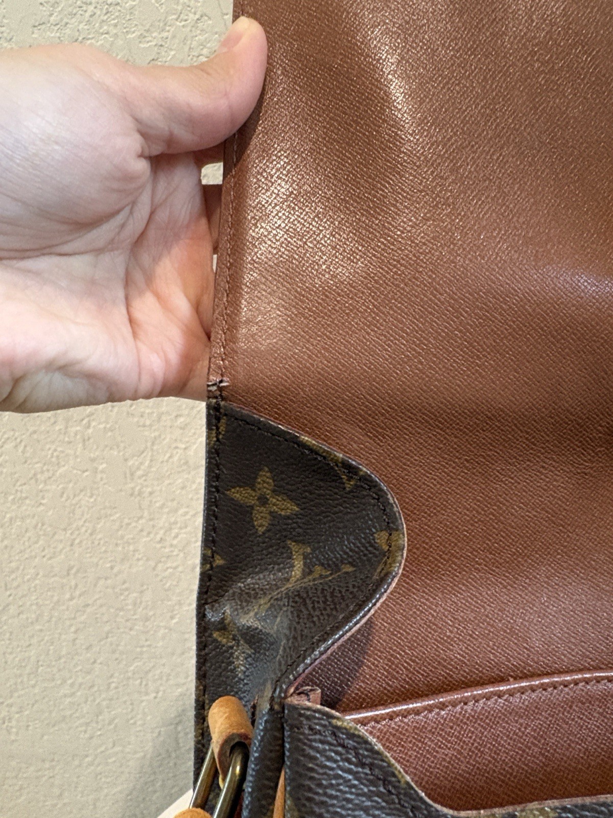Louis Vuitton SL8965 Cartouchiere MM Brown Monogram Crossbody Bag