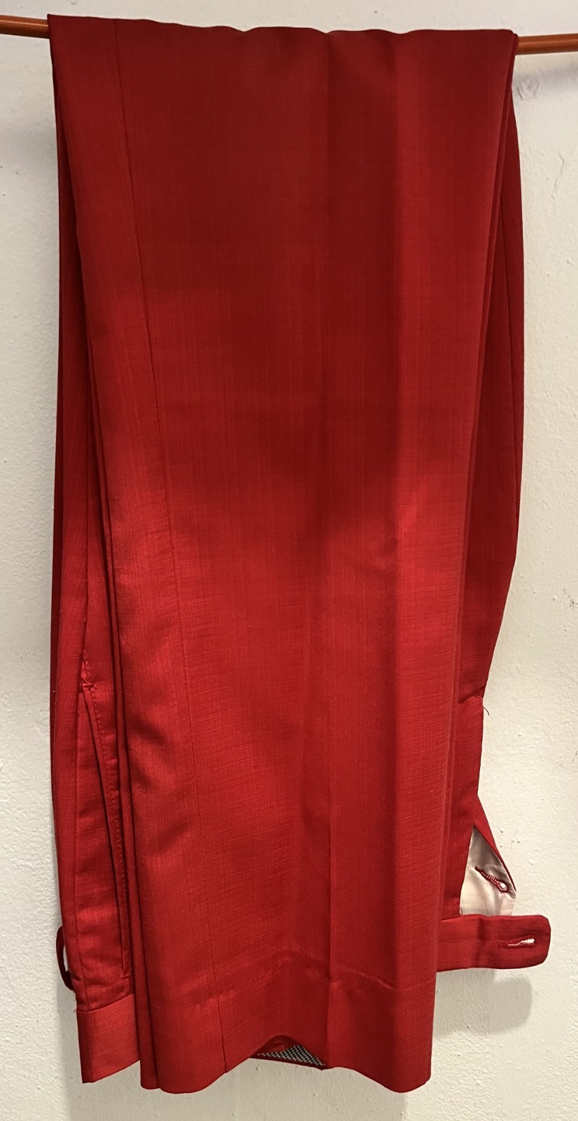 Lineage Men’s Red Suit Jacket & Pants Set 38×32 Performance Stretch Polyester