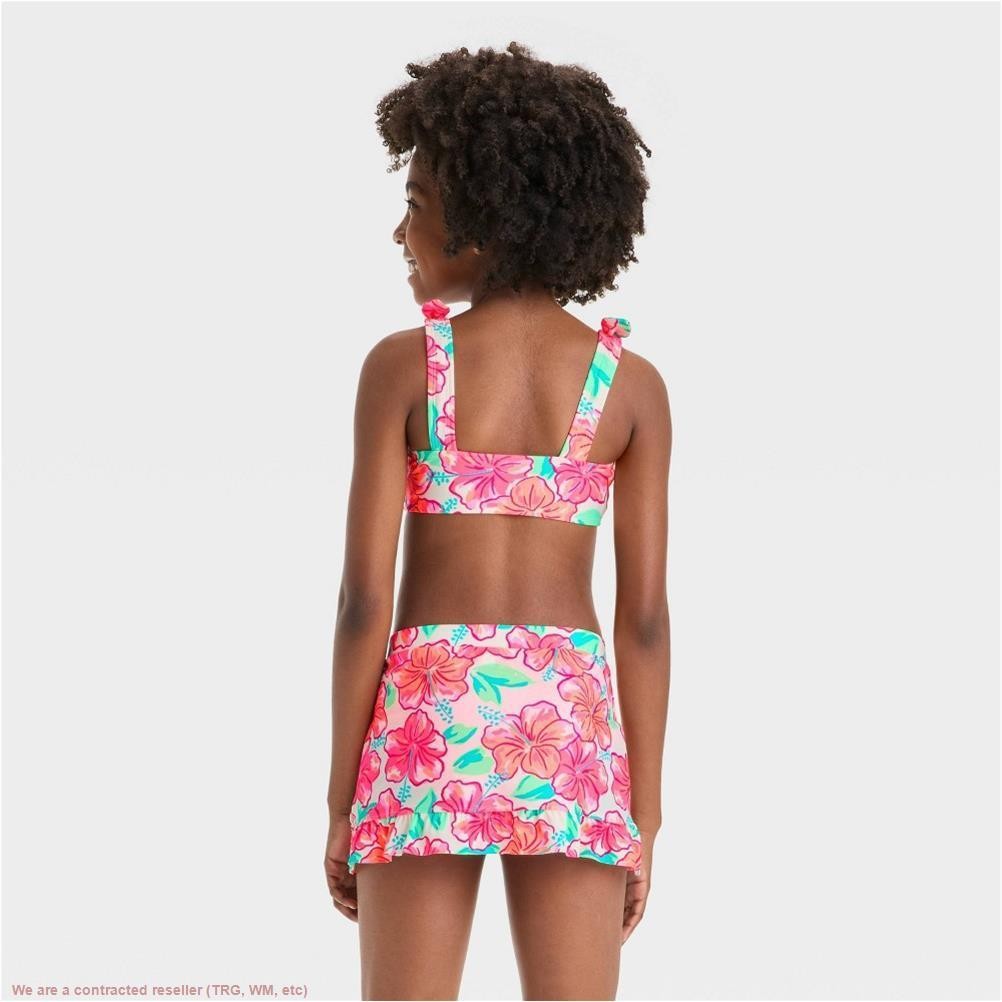 Girls’ Shady Days Bikini Skirt Set – Cat & Jack M *SEE DEAL!!!*