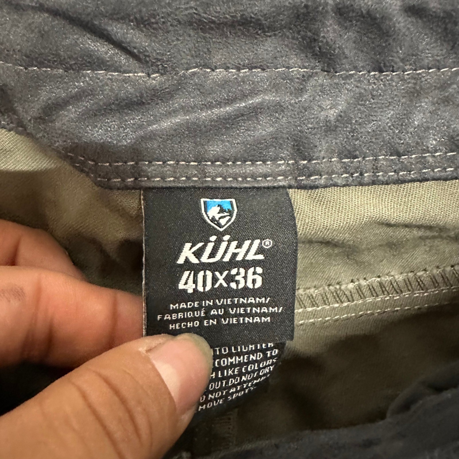 Kuhl Pants Mens Size 40×36 Brown Rydr Canvas Relaxed Fit Hiking Outdoor Trail