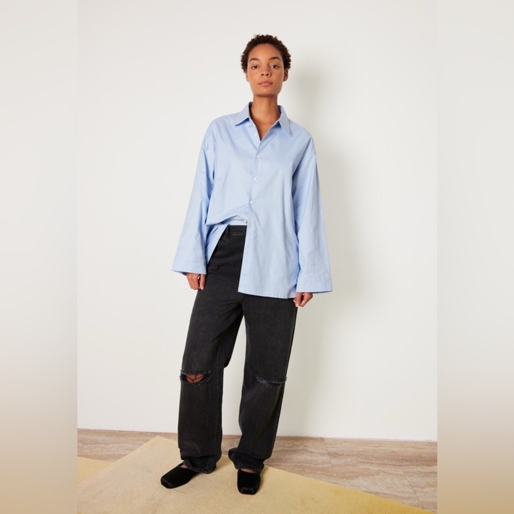 Tibi Ryder Jean in Vintage Wash Black Denim size 24