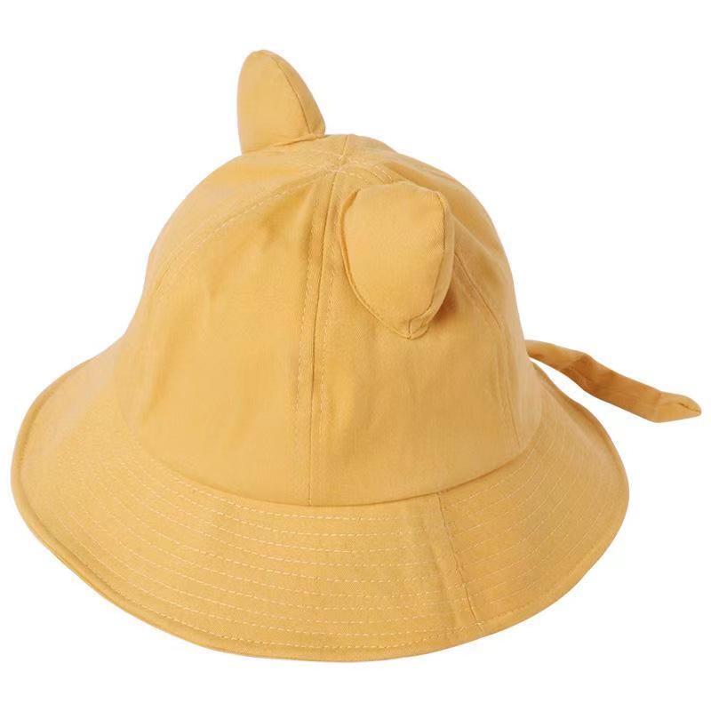 Summer and Spring Women Lovely Cat Ears Small Tail Bucket Hat Girl Fisherman Cap