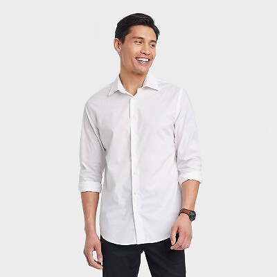 Men’s Performance Dress Long Sleeve Button-Down Shirt – Goodfellow & Co