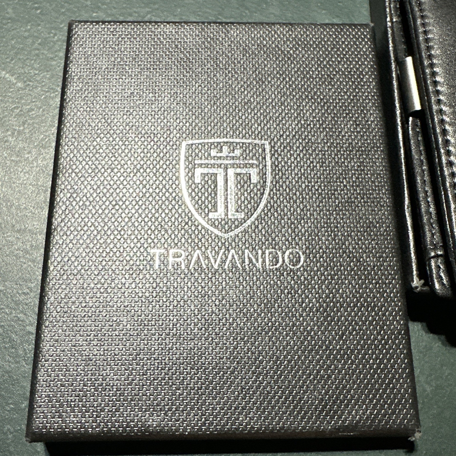 New TRAVANDO AirTag* Wallet Mens with Money Clip Air Standard Size, Black