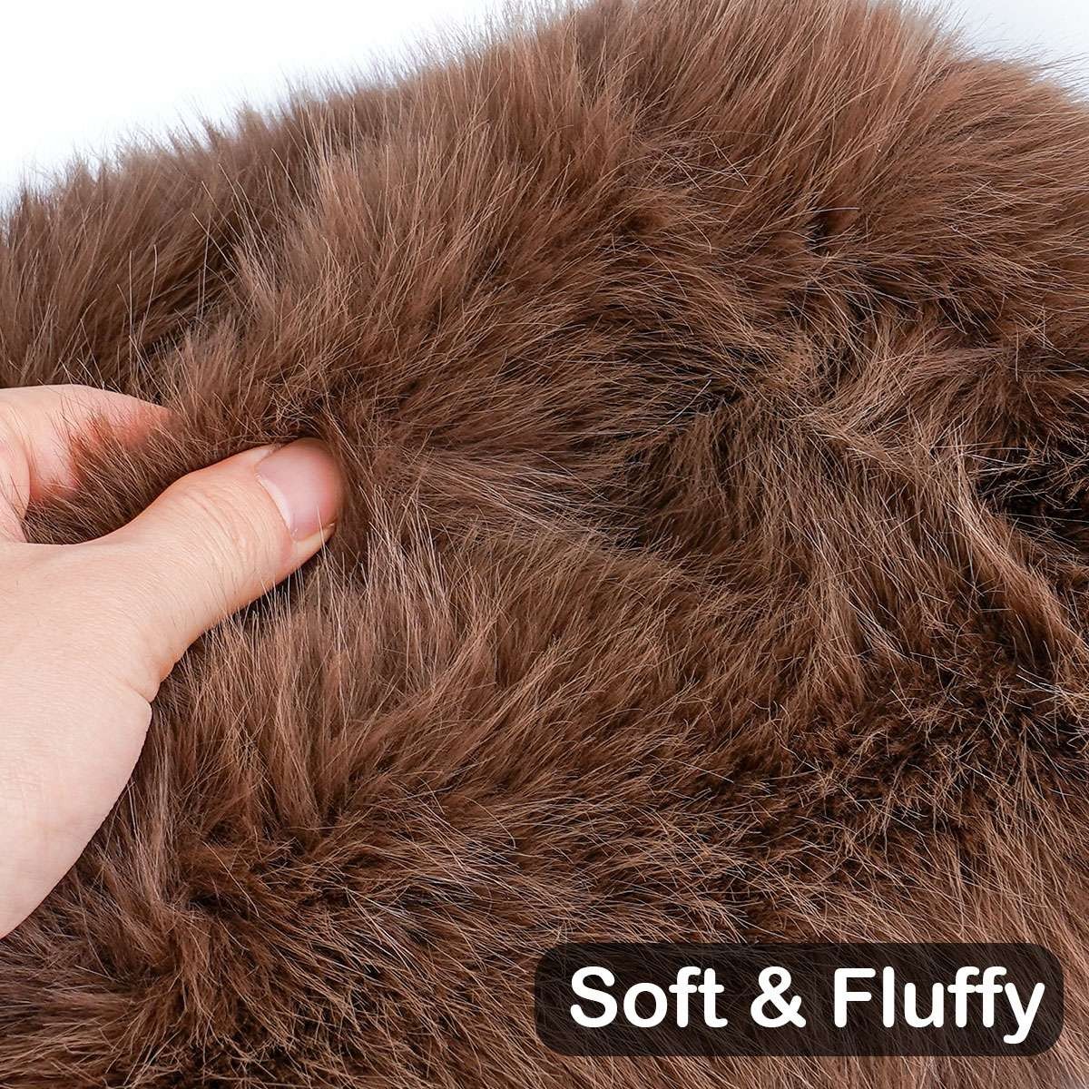 Women Faux Fur Bucket Hat Fishing Cap Fluffy Plush Winter Warm Cute Soft Solid