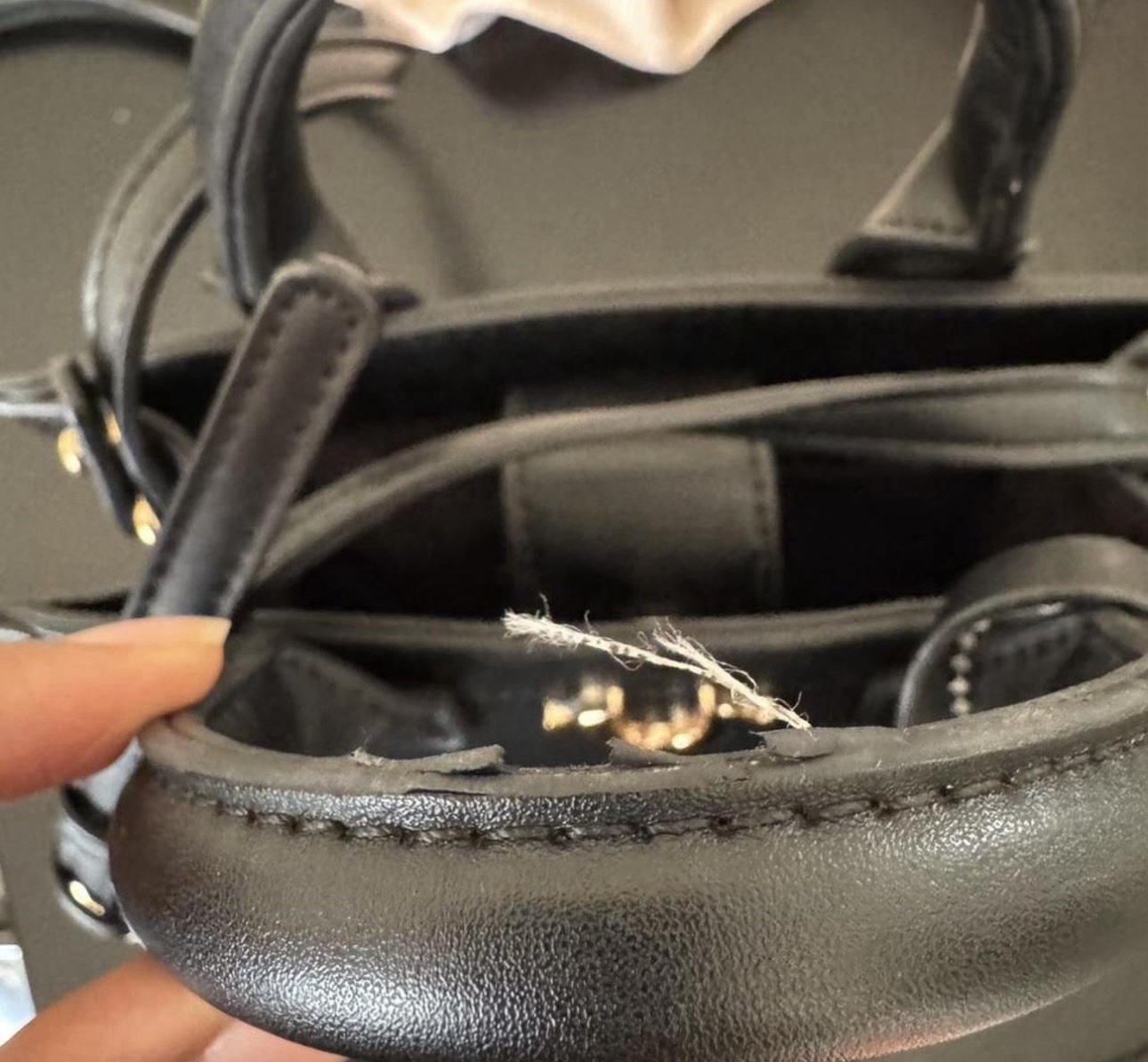 True Religion Black Small Satchel Top Handle Bag Detachable Crossbody Strap