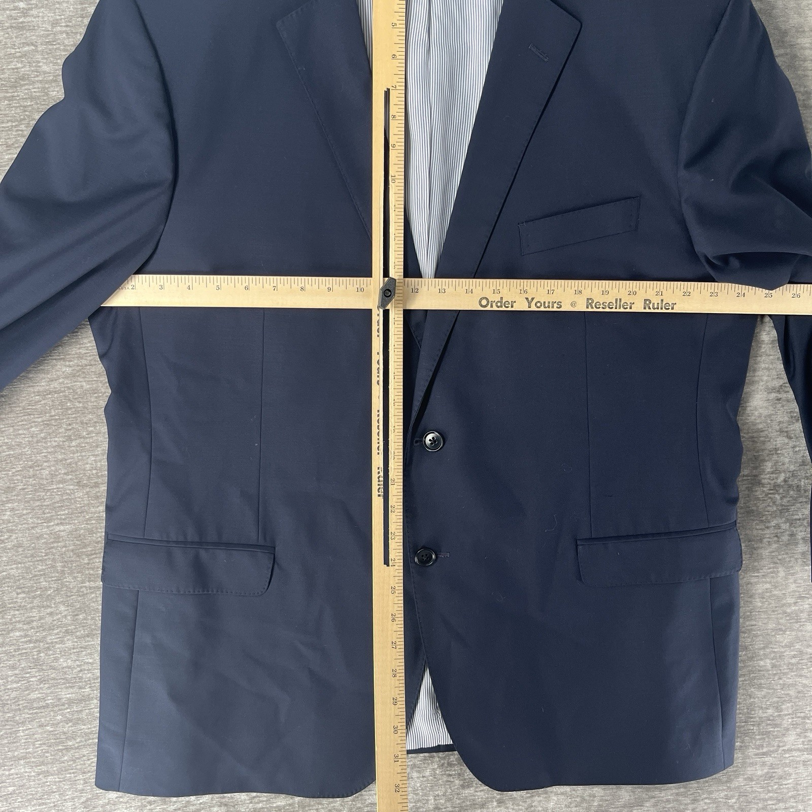 Brooks Brothers Explorer Madison Fit Navy Blue 2-Piece Suit Wool 48R / 38×28 +1